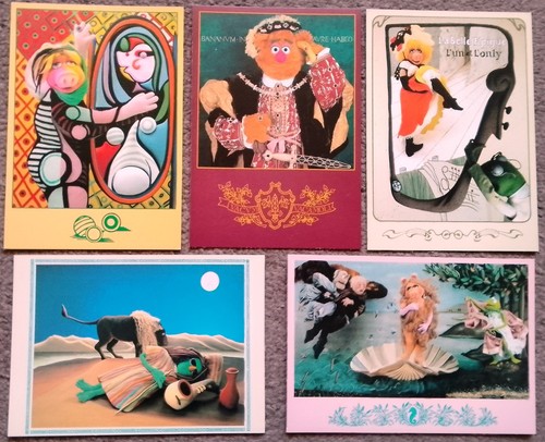 Five modern postcards miss - five,