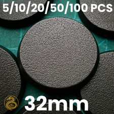 32mm Round Plastic Bases for