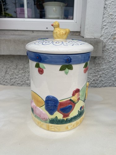 Vintage ceramic cookie jar - cookie,