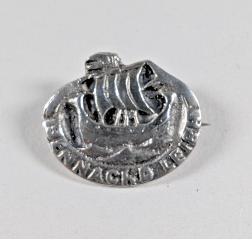 Vintage silver viking ship - vintage,