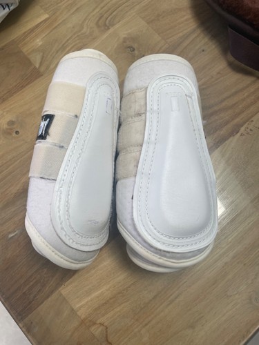 White legacy brushing boots - white,