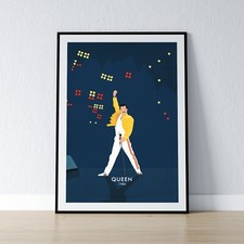Queen 1986 Poster | A3 & A4