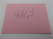 5" x 3.5" AUTOGRAPH BOOK PAGE