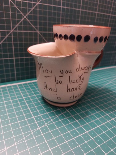 Vintage hand painted shaving - vintage,