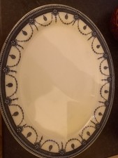 Late Victorian Edwardian Wood And Sons Meat Platter Serving Plate Venice