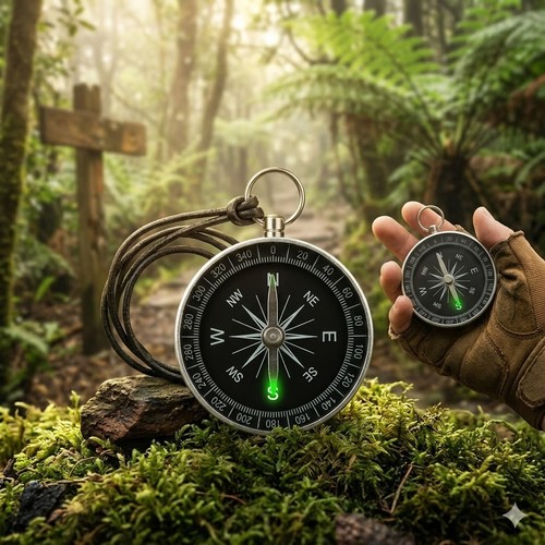 Portable pocket compass - pocket,