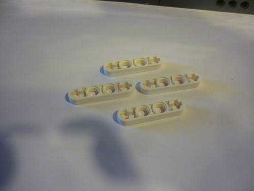Lego technic white liftarm - 4,
