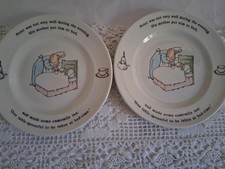2 x WEDGWOOD PETER RABBIT