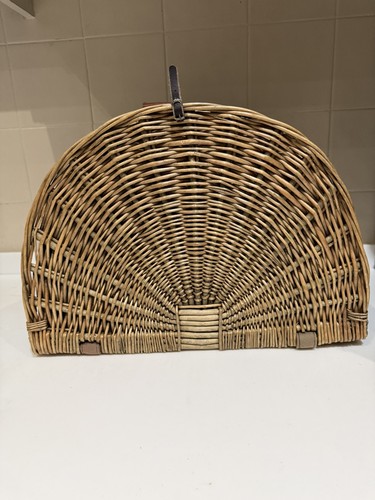 Vintage wicker picnic basket - vintage,