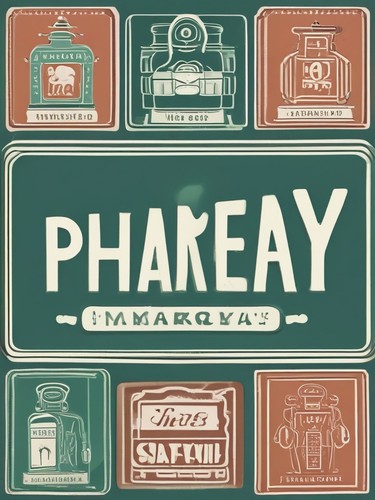Vintage pharmacy sign - vintage,
