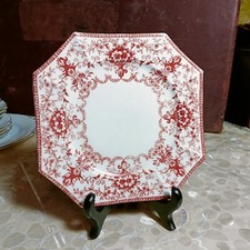 Antique 1904 'The Foley China' Rd447136  Octagonal Orange Side Plates 16cm