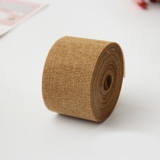 10m Burlap Ribbon Roll Hessian Jute Fabric Rustic Wedding Xmas Party DIY Decor