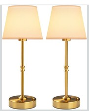 2-Pack  Gold Cordless Table