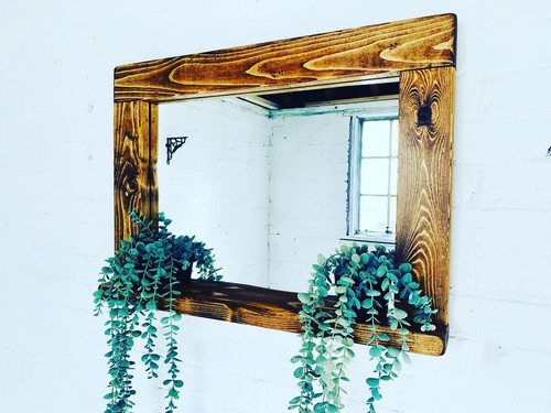 Farmhouse rustic mirror - farmhouse, –