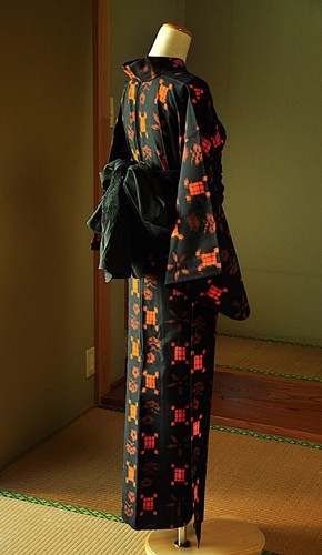 Vintage japanese kimono wool - japanese,