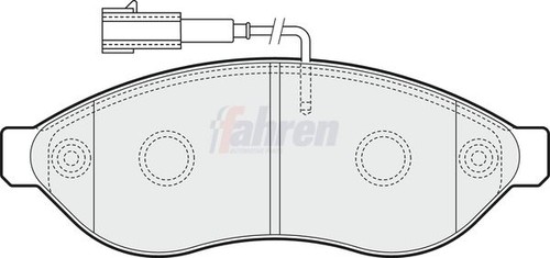 Front brake pad - brake, for