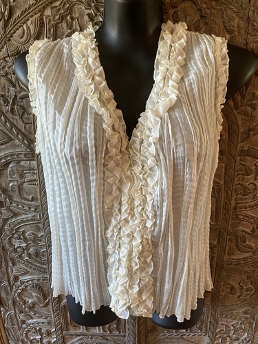 Adini ruffled sleeveless - ruffled,