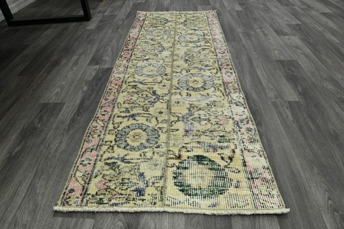 Pale yellow distressed doormat - pale,