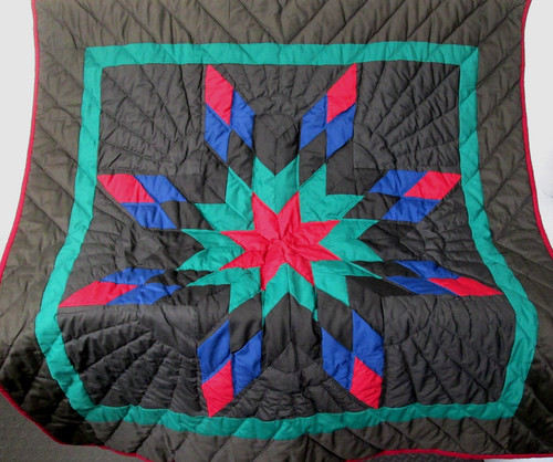 Amish quilt multicolored - amish,