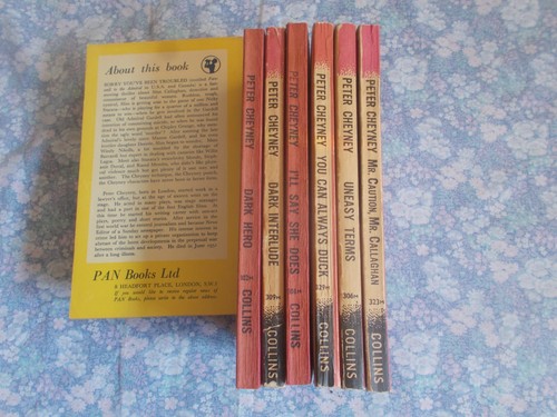 Peter cheyney crime novels - cheyney, x