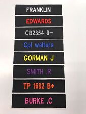 BLACK NAME TAPE (hook and loop