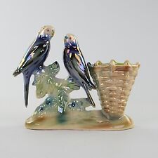Jema Holland Pottery, Bird, Budgies With Basket, 546