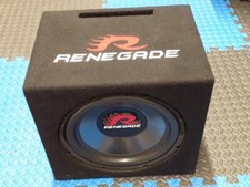 Renegade RXV1200 600 Watt 12" Subwoofer With Enclosure - 4 ohm
