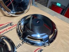 22.5" Universal Front & Rear Wheel Trim Covers St. Steel