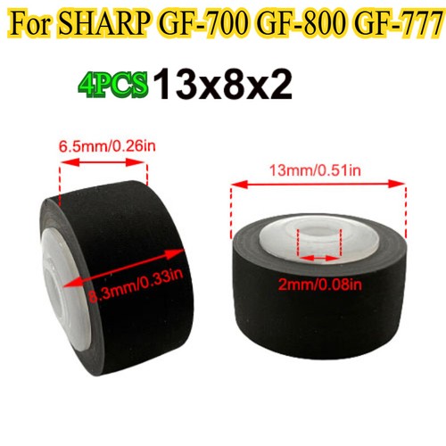 4pcs 13mmx8x6 3x2 - 4pcs, 13mmx8x6.3x2