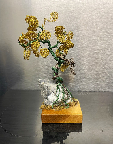 Handmade wire tree sculpture - tree,