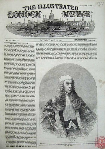 Old antique print 1857 - antique, new