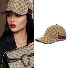 Auth GUCCI Supreme Beige