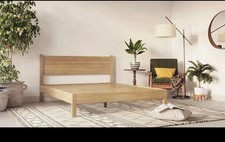 Emma Wooden Bed –  Durable, and Eco-King Size Bed Frame (150 X 200 CM) £100