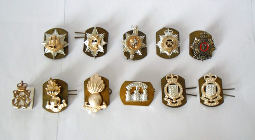 British military collar badges - british,