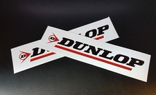 2 x Dunlop Tyres Stickers Race