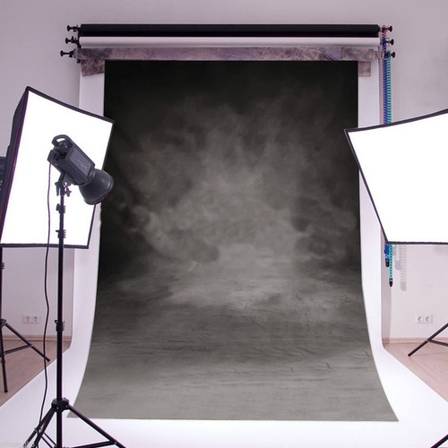 5x7ft gradient retro black - retro,