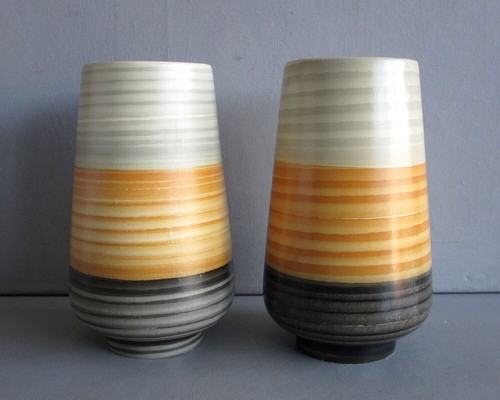 Vintage ellgreave pottery pair - vintage,
