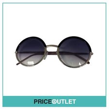 Black & Gold Round Sunglasses