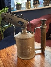 Vintage Sievert Blowtorch 16543 Sweden Brass Paraffin Blow Lamp 0.5L