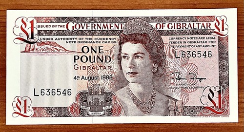 Gibraltar pound 1988 unc - gibraltar:,