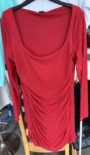 Boohoo red silky - boohoo, pleated