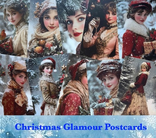 Christmas postcards art - christmas,