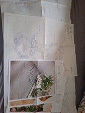 Bundle Of Iron On Embroidery Transfers And Instructions Including Cutwork No 60