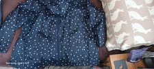 Navy Blue With White Spots Pack A Mac Size 24-26 More Lije A 22.  Good Condition