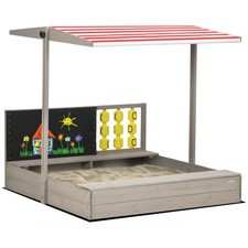 Kids Wooden Sandpit Childrens