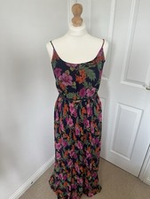 Oasis Navy Floral Maxi Dress