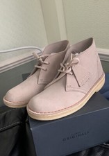 CLARKS Originals Ladies Desert Boot SAND SUEDE Leather Boots UK 5 D EU 38