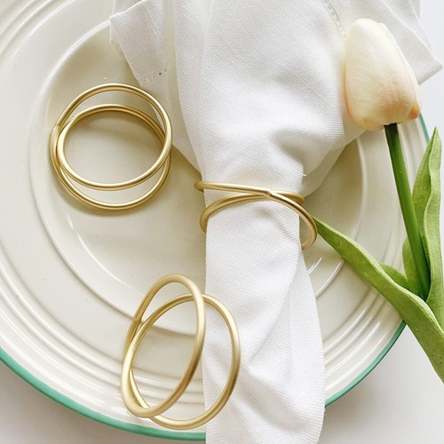 6pcs spiral napkin - napkin, rings