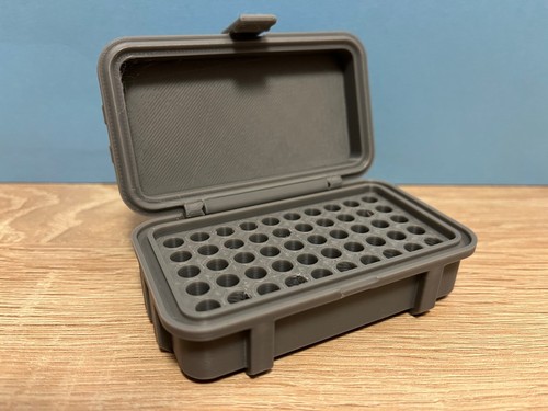 Round ammo case box - round,