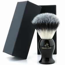 Shaving Brush Brand New 100% Pure Synthetic Hair In Black Handle Brush For Men's